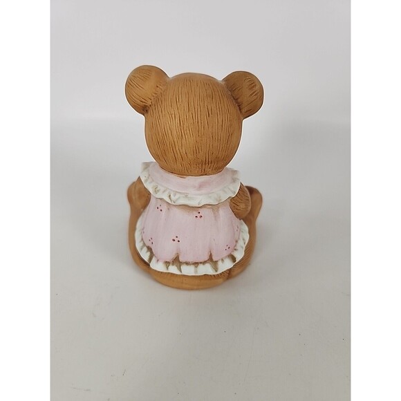 HOMCO CERAMIC BEAR BOY w/HONEY POT & GIRL w/APPLE BASKET FIGURINES #1405 - Picture 7 of 15